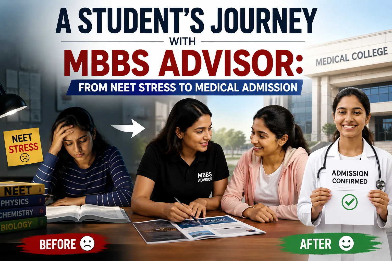 A Student’s Journey with MBBS Advisor: From NEET Stress to Medical Admission